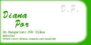 diana por business card